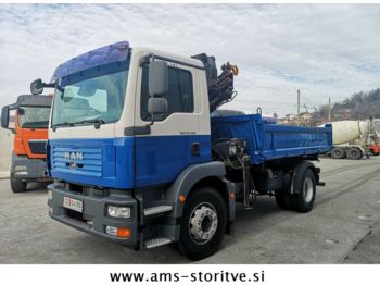Самоскид вантажівка MAN TGM 18.280 4X2 Kran  Hiab 099 BS- 2C L: фото 1