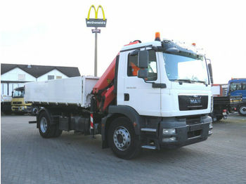 Самоскид вантажівка, Вантажівка з маніпулятором MAN TG-M 18.290 K 4x2 2-Achs Kipper Kran: фото 1