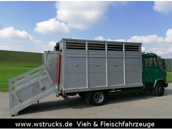 Для перевезення худоби вантажівка Mercedes-Benz 814 L Menke Einstock: фото 1