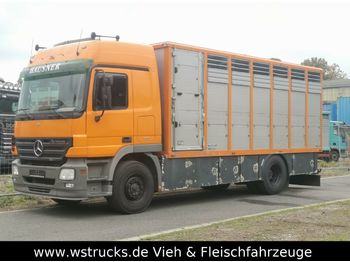 Для перевезення худоби вантажівка Mercedes-Benz Actros 1841 L mit Menke Einstock aus 2013: фото 1
