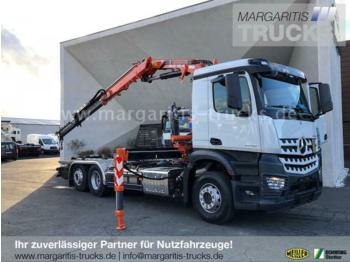 Новий Гаковий мультиліфт вантажівка Mercedes-Benz Arocs 2546L 6x2/Meiller RS21.65+Atlas Kran 165.2: фото 1