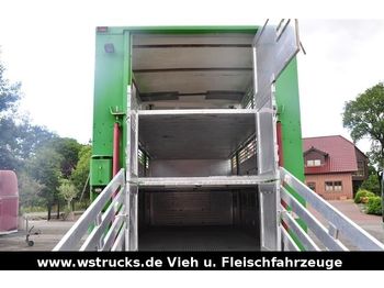 Для перевезення худоби вантажівка Mercedes-Benz Menke 3 Stock Voll Alu !! nur Aufbau !!!: фото 1