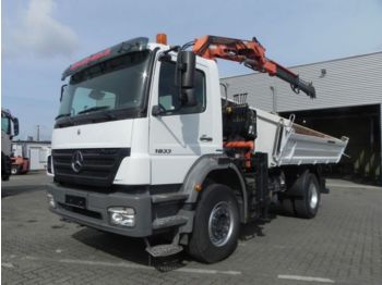 Самоскид вантажівка Mercedes-Benz Axor 1833 K 2-Achs Kipper Kran Greiferst.