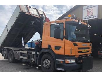 Самоскид вантажівка Scania P310 + KRAN + TIP ( 6X2 )