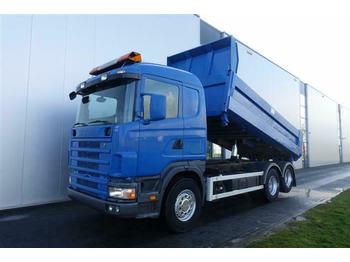 Самоскид вантажівка Scania R124.400 6X2 DUMPER FULL STEEL