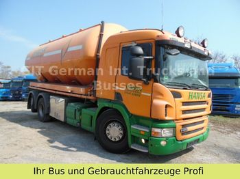 Вантажівка цистерна Для транспортування харчових продукті Scania 26.400 Silo mit 4 Kammer 30cbm,aufbau Feldbinder: фото 1