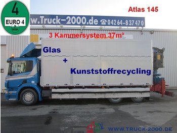 Самоскид вантажівка Scania P380 Glas/Wertstoff Recycling Kran 3Kammern 37m³: фото 1