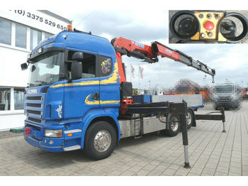 Бортова вантажівка/ Платформа Scania R 500 L 6x2 Pritsche Kran Schalter,V8 Motor ,Eff: фото 1