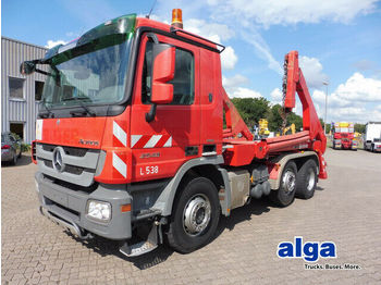 Скіповий навантажувач вантажівка Mercedes-Benz 2548 Actros 6x2, PAK18H, Liftachse, 3-Achser