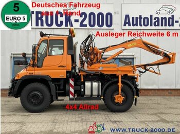 Unimog U400 4x4 inkl.Mulag Ausleger 6m Kommunalplatte - Вантажівка