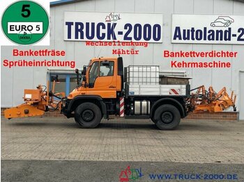 Unimog U 400 4x4 Bankettfräse-Verdichter-Kehrmaschine - Вантажівка
