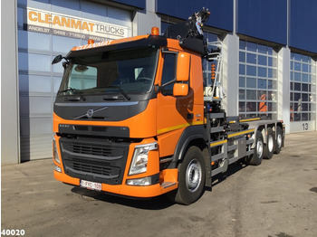 Гаковий мультиліфт вантажівка, Вантажівка з маніпулятором Volvo FM 420 8x2 HMF 28 ton/meter laadkraan Welvaarts weighing system: фото 2