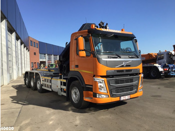 Гаковий мультиліфт вантажівка, Вантажівка з маніпулятором Volvo FM 420 8x2 HMF 28 ton/meter laadkraan Welvaarts weighing system: фото 5