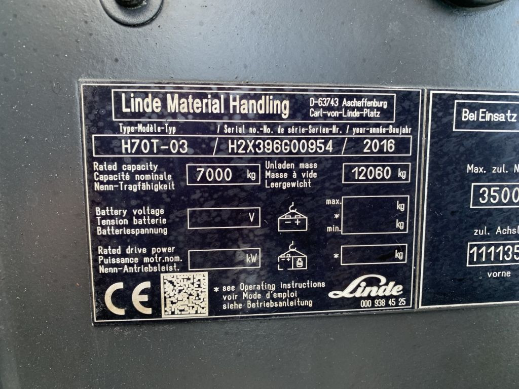 Газовий навантажувач Linde H70T-03: фото 4