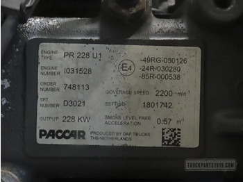 DAF 1821694 | Motor PR228 U1 Euro5 - Двигун в категорії Вантажівки: фото 3