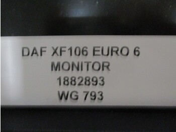 Електрична система в категорії Вантажівки DAF XF106 1882893 MONITOR EURO 6: фото 2