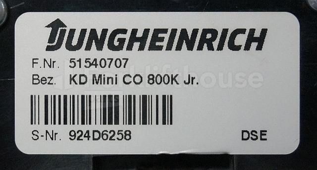 Приладова панель в категорії Вантажно-розвантажувальна техніка Jungheinrich 51540707 Display KD mini Co 800K Jr. sn. 924D6258: фото 3