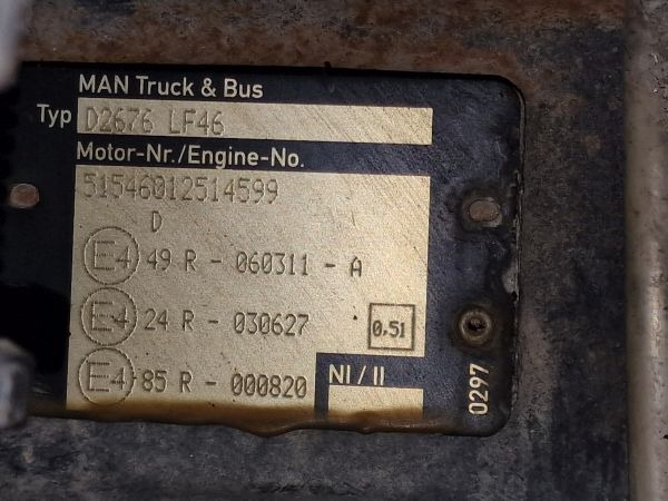 Двигун в категорії Вантажівки MAN D2676 LF46 Engine (Truck): фото 2
