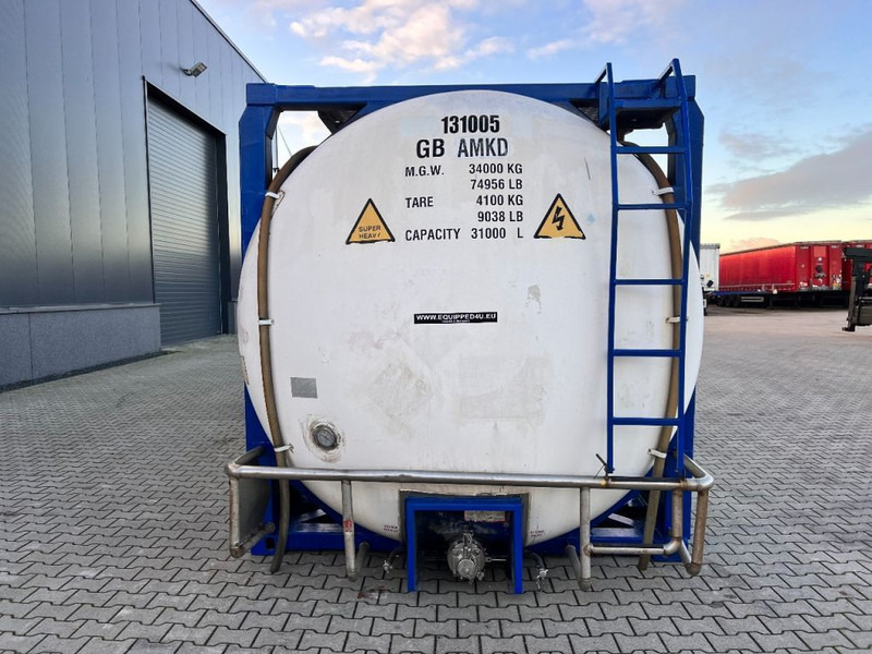 Резервуар для зберігання Для транспортування хімікатів CPV 30.890L, steam heating, UN PORTABLE, T7, 5Y+CSC insp.: 02/2026: фото 4