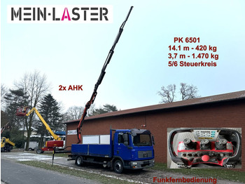 MAN TGL 8.210 Palfinger PK 6501 14m 440kg, 5+6 St. F  - Бортова вантажівка/ Платформа: фото 1