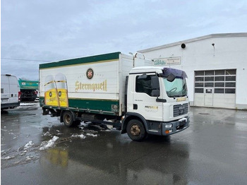 MAN TGL 12.240 mit Getränkeaufbau - Для перевезення напоїв вантажівка: фото 1