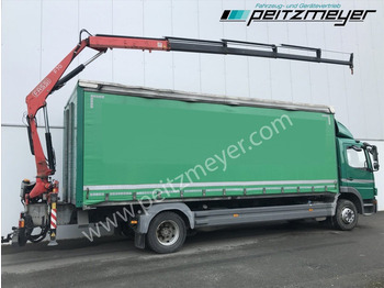 Тентована вантажівка, Вантажівка з маніпулятором MERCEDES-BENZ Atego 1224 L Pritsche m. Heckkran Funk 4 x hydraulisch: фото 4