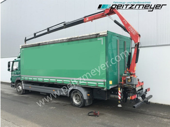 Тентована вантажівка, Вантажівка з маніпулятором MERCEDES-BENZ Atego 1224 L Pritsche m. Heckkran Funk 4 x hydraulisch: фото 3