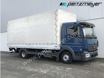 Тентована вантажівка MERCEDES-BENZ Atego 818 L Pritsche+LBW, Klima, 2 x AHK: фото 2