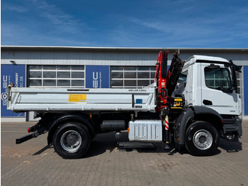 Самоскид вантажівка, Вантажівка з маніпулятором Mercedes-Benz AROCS 1832 4x2 Euro 6 Kipper Kran FASSI F120FB: фото 3