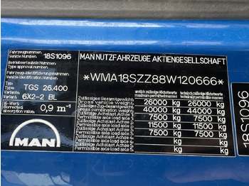 Вантажівка цистерна MAN TGA 26.400 6x2-4 BL TGA 26.400 6x2-4 BL, A1, Lenk-/Liftachse, ADR, Kässbohrer Tank ca. 20.820l, 3 Kammern: фото 4