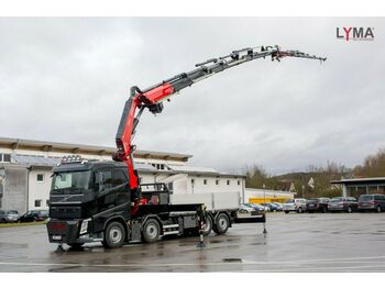 Бортова вантажівка/ Платформа, Вантажівка з маніпулятором Volvo FASSI 820RA2.27 FJ L426 8x2 - SOFORT - NOW READY: фото 1