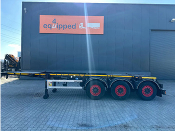Контейнеровоз/ Змінний кузов напівпричіп Burg 20FT ADR (EX/II, EX/III, FL, AT), Leergewicht: 3.690kg, SAF INTRADISC, 2x liftaxle, ALCOA, NL-Chassis, APK/ADR: 08-2025: фото 2