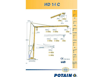Швидкомонтований кран Potain HD 14 C: фото 3 Швидкомонтований кран Potain HD 14 C: фото 3
