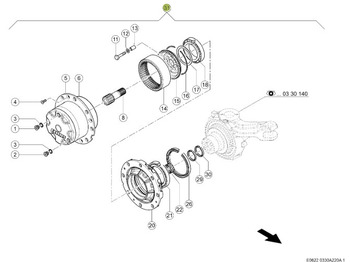 Бортовий редуктор JAGUAR