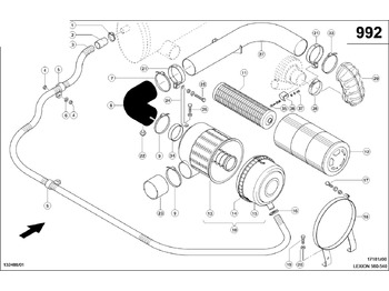 Впускна труба CLAAS
