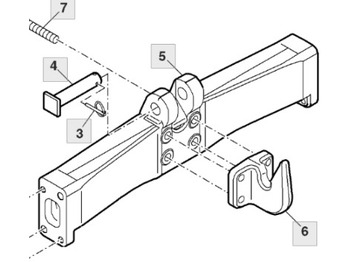 Рама/ Шасі в категорії Сільськогосподарська техніка John Deere 7830 Belka Poprzeczna R177772: фото 2
