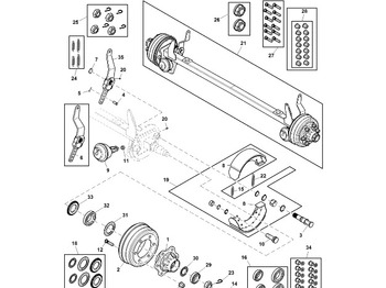 Деталі гальмівної системи JOHN DEERE