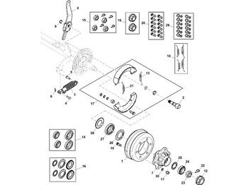 Колодки гальмівні барабанні JOHN DEERE