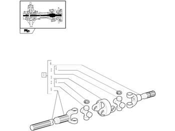 Піввісь NEW HOLLAND