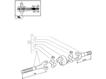 Піввісь NEW HOLLAND