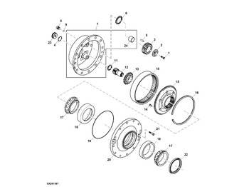Коробка передач та запчастини JOHN DEERE