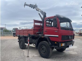 Самоскид вантажівка, Вантажівка з маніпулятором Mercedes-Benz 1317: фото 1