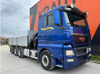 Бортова вантажівка/ Платформа, Вантажівка з маніпулятором MAN TGX 35.480 8x4*4 HIAB 288E-7 / PLATFORM L=6397 mm: фото 4