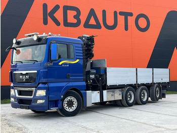 Бортова вантажівка/ Платформа, Вантажівка з маніпулятором MAN TGX 35.480 8x4*4 HIAB 288E-7 / PLATFORM L=6397 mm: фото 2