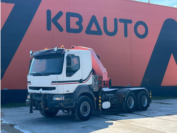 Бортова вантажівка/ Платформа, Вантажівка з маніпулятором Renault 420 DCI 6x4 FULL STEEL / PK32080: фото 2