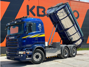 Самоскид вантажівка Scania R 480 6x4 RETARDER / FULL STEEL / BIG AXLES / BOX L=4635 mm: фото 2