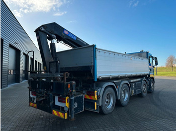 Самоскид вантажівка, Вантажівка з маніпулятором MAN 35-480 BL 8x4: фото 3