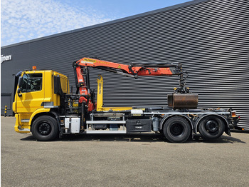 Гаковий мультиліфт вантажівка, Вантажівка з маніпулятором DAF CF 330 6x2-4 / PALFINGER CRANE + HOOKLIFT: фото 3