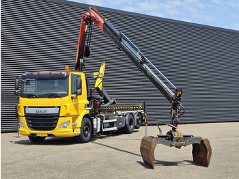 Гаковий мультиліфт вантажівка, Вантажівка з маніпулятором DAF CF 330 6x2-4 / PALFINGER CRANE + HOOKLIFT: фото 5