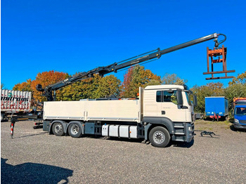 Вантажівка з маніпулятором, Бортова вантажівка/ Платформа MAN 26.480 6X2 Baustoff mit Kran HIAB Top Zustand: фото 2